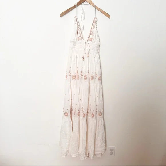 Free People Real Love Embroidered Dress